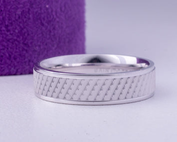 White Gold Wedding Band