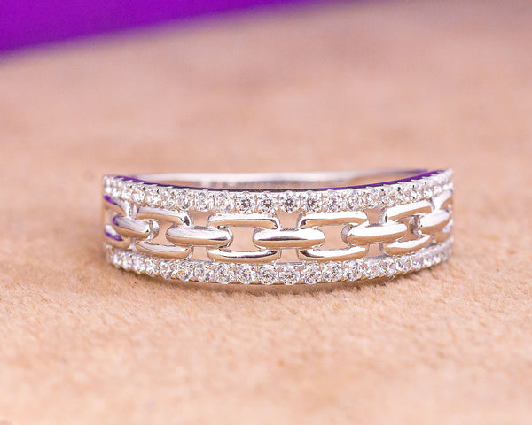 White Gold Wedding Band