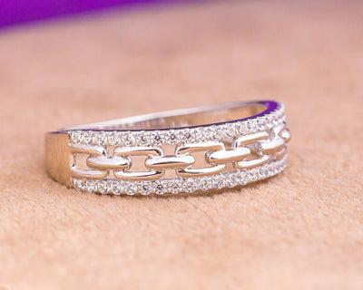 White Gold Wedding Band