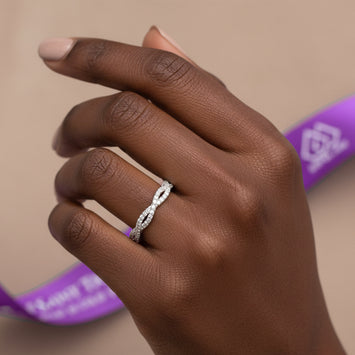 Marie Sterling Silver Wedding Band