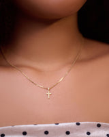 Nadia 1.5mm 10Karat Yellow Gold Moissanite Necklace