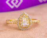 Natalia Pear 18Karat Yellow Gold Engagement Ring