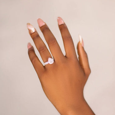 Zinnia Pear 18Karat White Gold Engagement Ring