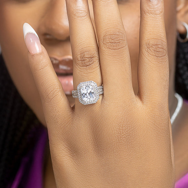 Sterling Silver Engagement Ring