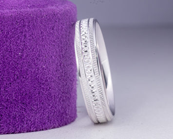 White Gold Wedding Band