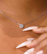 Samiya 10Karat White Gold Moissanite Necklace
