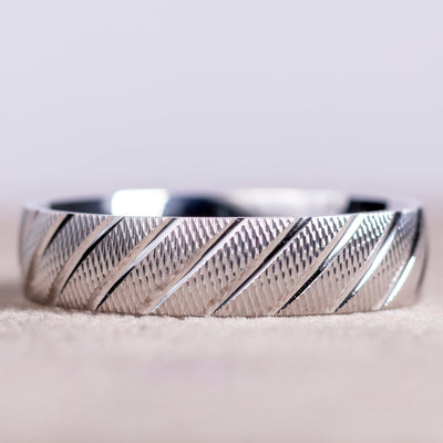 White Gold Wedding Band