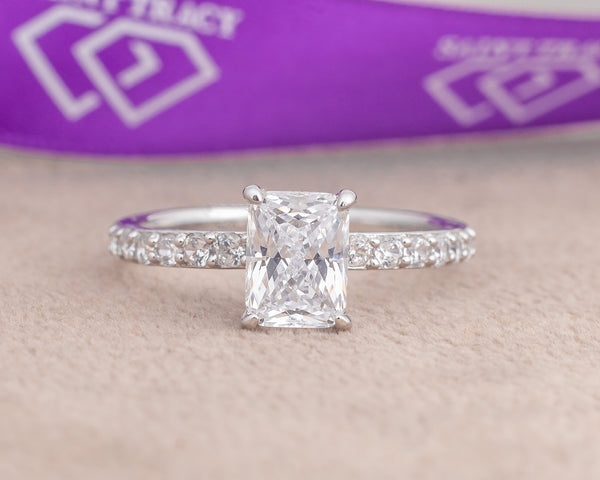 Sylvia Sterling Silver Engagement Ring