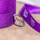 Moissanite Wedding Band