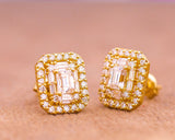 Tina 10Karat Yellow Gold Moissanite Earring