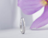 Cheryl 18Karat White Gold SI Diamond Wedding Ring