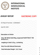 Chioma 18Karat White Gold SI Diamond Engagement Ring