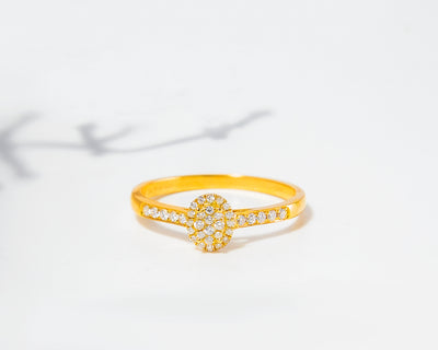 Hazel 18Karat Yellow Gold Diamond Engagement Ring