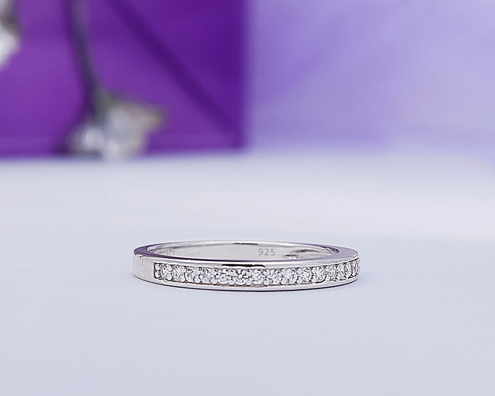 Sterling Silver Wedding Band, Proposal Ring, Wedding Ring