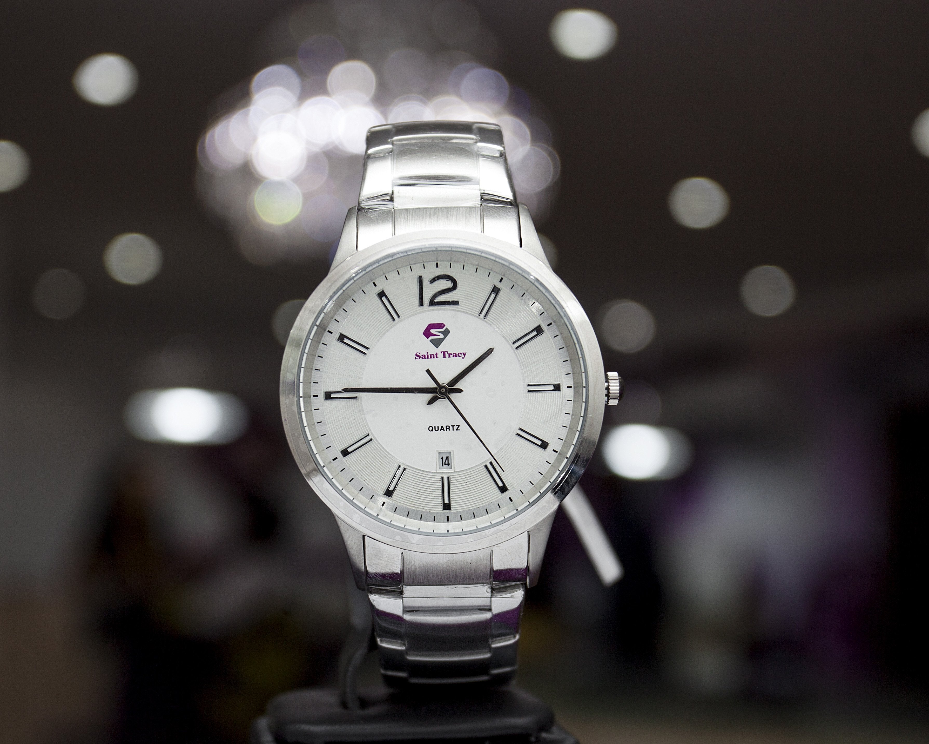 Bond Silver Chain Wrist Watch Saint Tracy