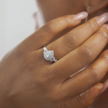 Laura Pear 18Karat White Gold Diamond Engagement Ring
