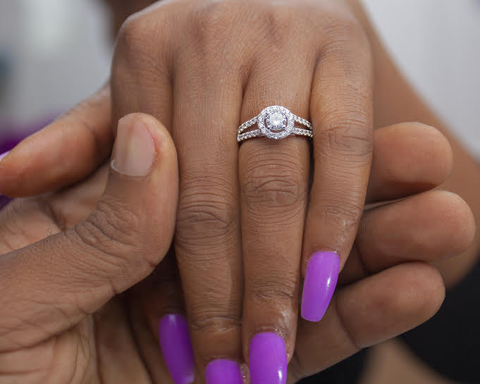 18Karat Gold Engagement Ring, Proposal Ring, Wedding Ring