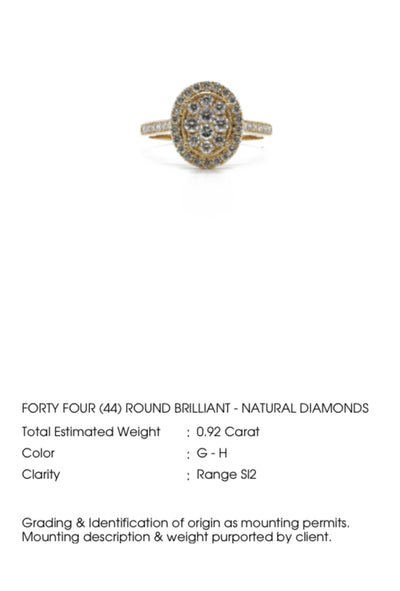 Tiwa 18Karat Yellow Gold Diamond Engagement Ring/ Ghana