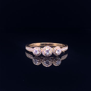 Tamara 18Karat Yellow Gold Moissanite Engagement Ring