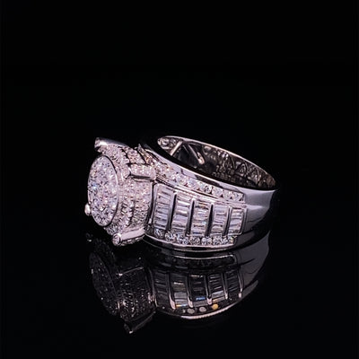 Mjay 18Karat White Gold Diamond Engagement Ring